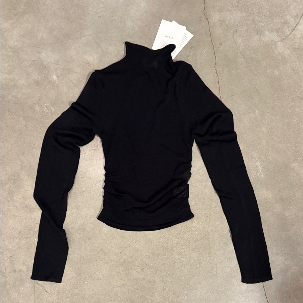 NWT - DISSH Constance Black Knit Top